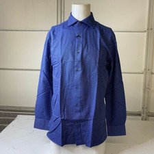 BANANA REPUBLIC True Slim Dobby Dress Shirt Men's Size L Navy Blue