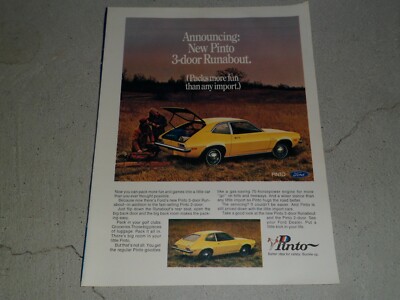 VARIOUS VINTAGE FORD PINTO AD / ARTICLES - HUGE VARIETY!!!