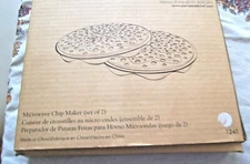 Pampered Chef  Silicone Microwave Chip Maker 1241Set of 2 NIB