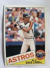 1985 Topps Baseball Card #786 Enos Cabell Houston Astros Nm Free Shipping!