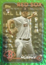 2024 Topps Base Set Series 1#73 Chris Murphy Green Crackle Foil Board