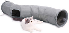 Cat Tunnel Collapsible S Shape Cat Tunnels for Indoor Cats Cat Play Tube 51 Inch
