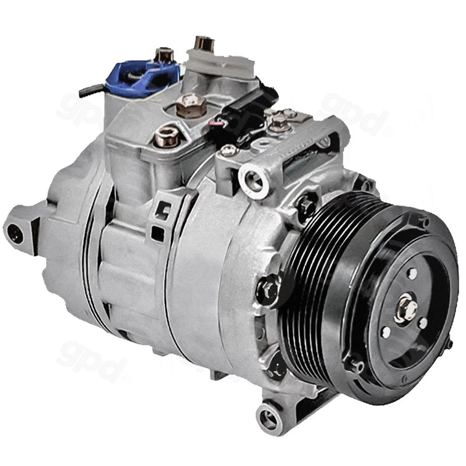 Compresor de aire acondicionado Global Parts Distributors 9645340A para 08-09 Mercedes-Benz GL320 Foto 3 de 4