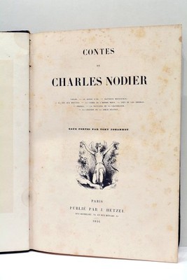 LIVRE ANCIEN NODIER CONTES PREMIER TIRAGE TRES BELLES PLANCHES 1846