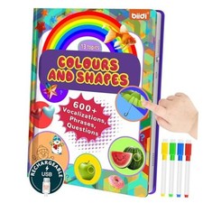 Interactive Talking Activity Book,English Word Sound Book EN-Colours and Shapes