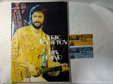 Eric Clapton & His Band 1977 Japan Tour Concert Program 2 Ticket Stubs