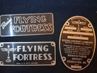 Boeing Aircraft Company B-17 Flying Fortress Badges and Data Plate — photo 2