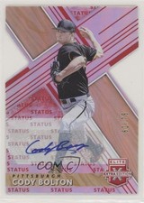 2019 Panini Elite Extra Edition Status Red Die-Cut 62/75 Cody Bolton Auto nd3