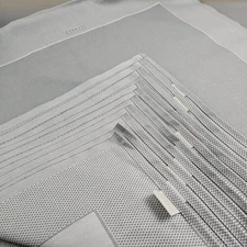 1860 FRETTE TABLE NAPKINS  23" X 23" Napkins Gray Lot Of 10 (Shelf3)