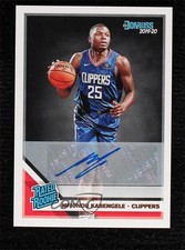 2019-20 Panini Donruss Rated Rookie Signatures Mfiondu Kabengele #225 Auto 1v7