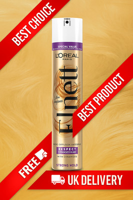 L'Oreal Elnett Haarspray starker Halt 300ml - mit Pflege für geschädigtes Haar