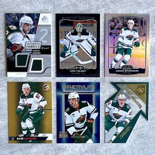 Minnesota Wild Card Lot (6) Gaborik Jersey, Talbot /100, Kaprizov + Faber Rookie