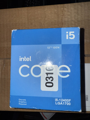 Intel Core 12th Gen i5 Processor i5-12400F LGA 1700 (BX8071512400F)