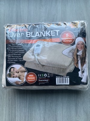Glow Master Elektrische Heizdecke Creme 160 cm x 130 cm 5 Heizstufen