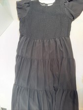 ASOS Design Curve Women’s Long Dress Size US 18 Flowy Color Black Bohemian 