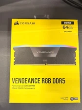 Brand New Corsair Vengeance RGB 64GB (2x32Gb) DDR5 6400Mhz
