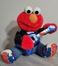 Rock N Roll Elmo Sesame Street Tyco 1998 Sings and Shakes Tested Working
