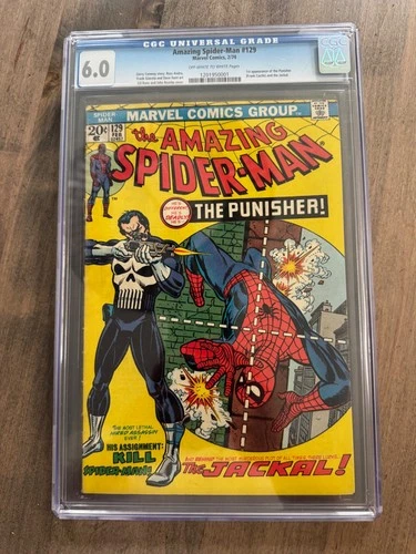 The Amazing Spider-Man #129 (Marvel, Feb 1974) Punisher 1st Appearance CGC 6.0
