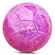 Size Soccer Ball Soccer Balls for Toddlers Little Kids Outdoors 2 Glitter Pink
