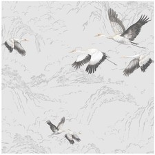 Carta da parati Laura Ashley Animalia argento x 2 rotoli prezzo consigliato £ 48 per rotolo