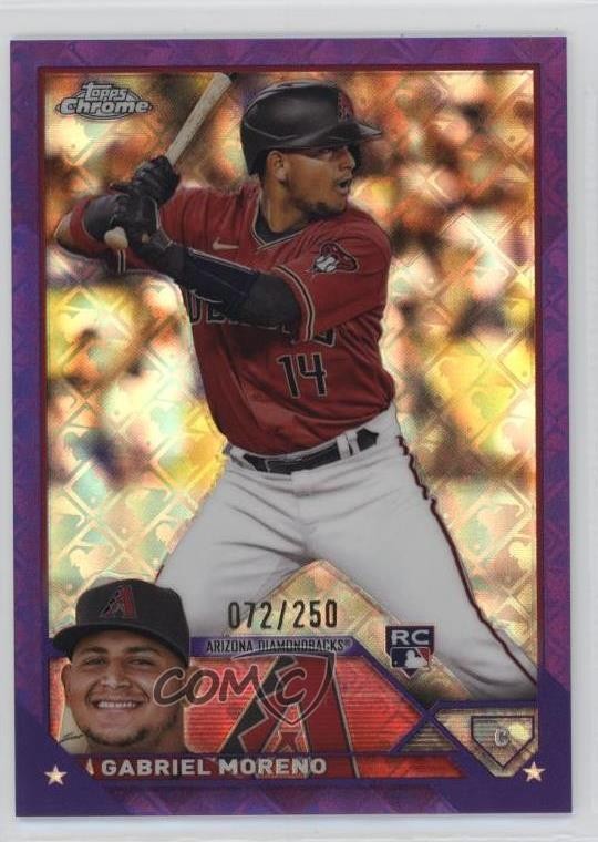 2023 Topps Chrome Logofractor Edition Purple Refractor /250 Gabriel Moreno 0sm2