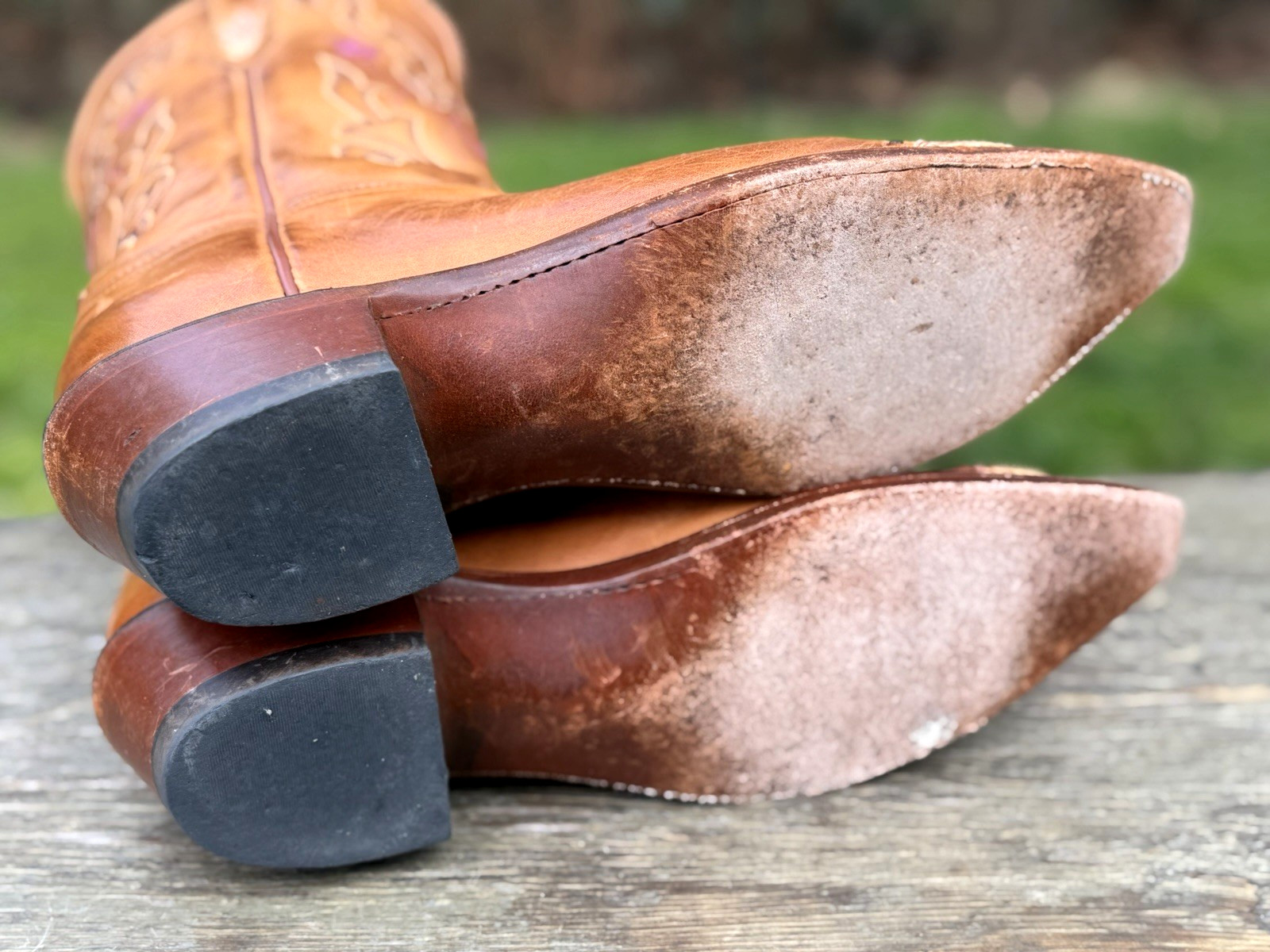 Vtg Lucchese Genuine Python Wingtip ⭐ Embroidered… - image 16