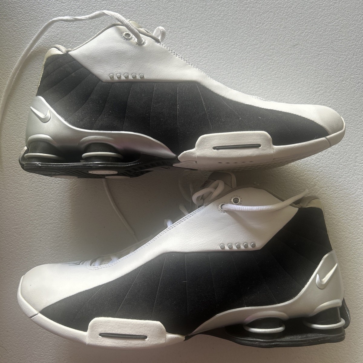 Nike Shox BB4 Mens 10 White Silver‎ Navy Olympic Vince Carter AT7843-100 s-l1200.jpg main image 2