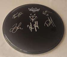 Citizen Soldier Autographed 12" Remo Black Drumhead