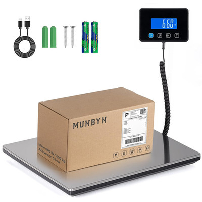 Shipping Scale, 440Lb/1.8Oz Digital Postal Scale for Packages with Hold/Tare Fun