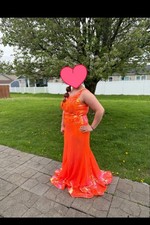 Prom Dresses Size 9 Preowned Orange