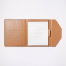 Brown Padfolio with Pockets &80 Page Lined No...