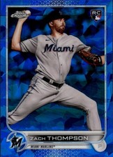 2022 Topps Chrome Sapphire Edition Zach Thompson #227 Miami Marlins 26H