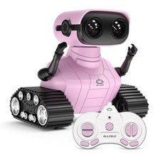 Girls Robot Toy, Rechargeable RC Robot for Kids, Remote Control Toy with Musi...