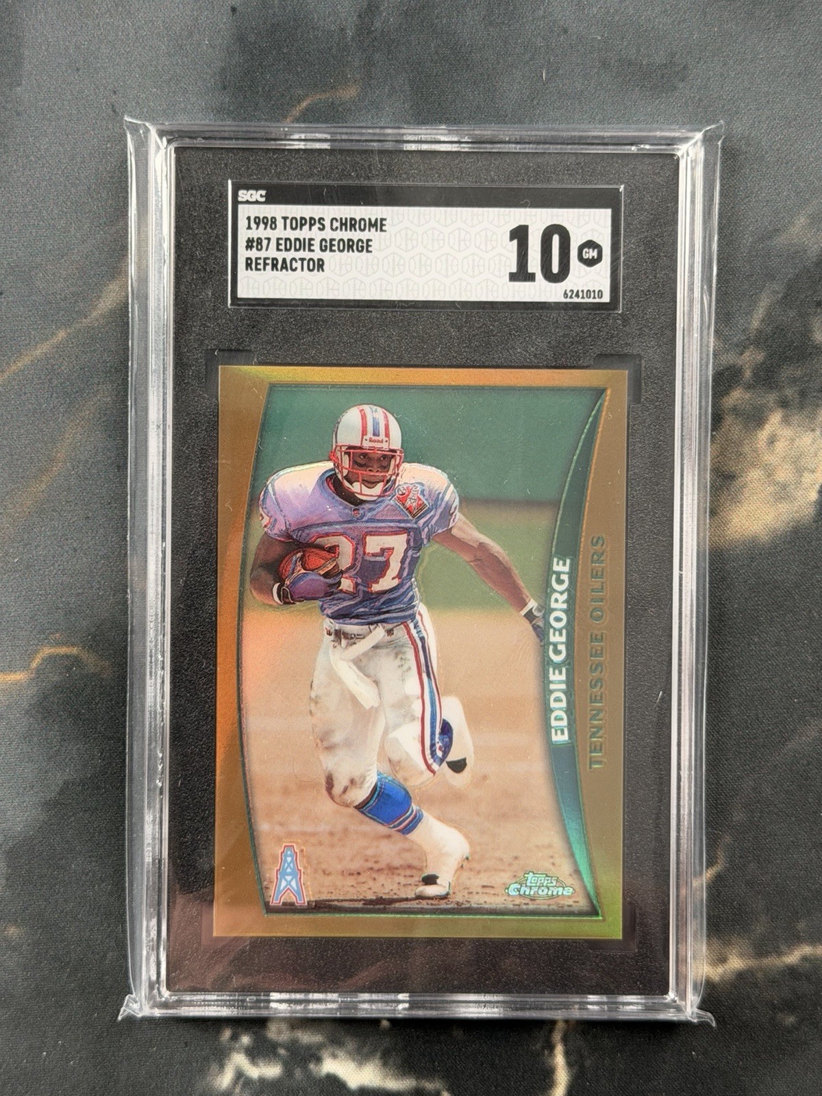 1998 Topps Chrome #87 Eddie George Refractor SP SGC 10 🐐 copy