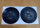 2x The Beatles Singles 7" I Want To Hold Your Hand A Hard Days Night Vinyl
