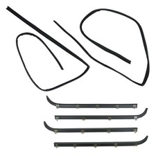 6pc Window Sweep/Run Channel Weatherstrip Set for F150 F250 F350 Pickup Truck