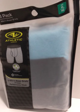 ATHLETIC WORKS Men's Performance Boxer Briefs Size XL , 3 Pack