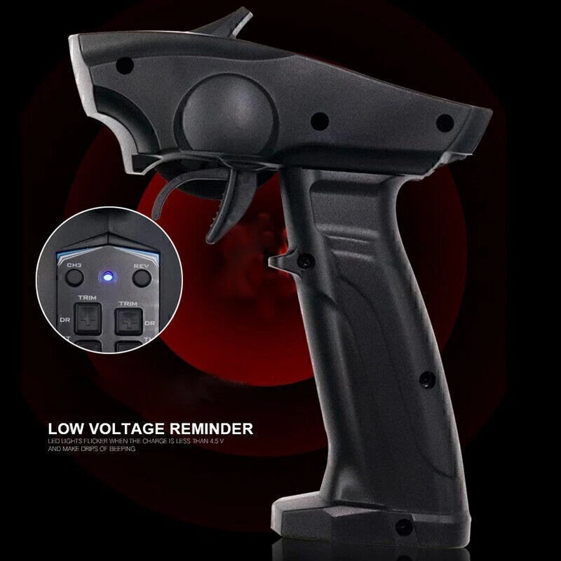 2.4GHz 91803G 3CH Radio System Transmitter Remote Control w/ Receiver for RC Car - Image 4 of 4