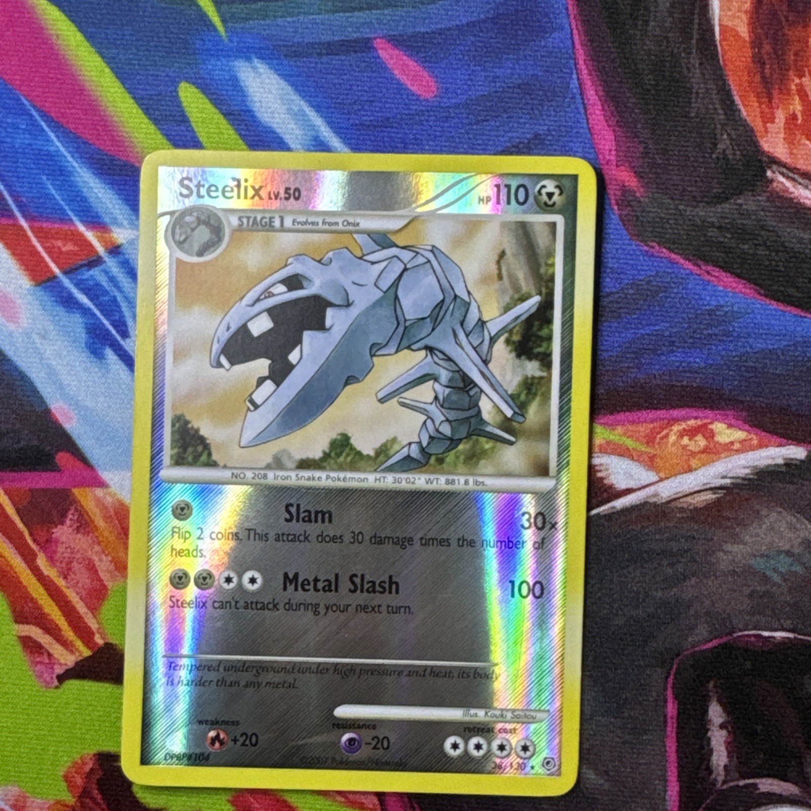2007 Pokemon Diamond & Pearl 38 Steelix Reverse Holo