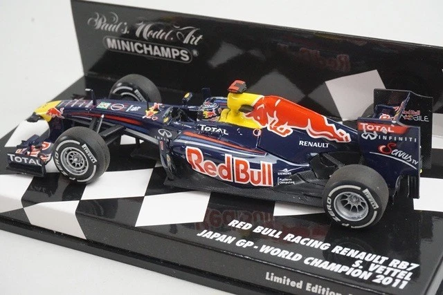 1:43 MINICHAMPS 410110301 Red Bull Racing Renault RB7 Japanese GP 2011 #1 - Image 2 of 4