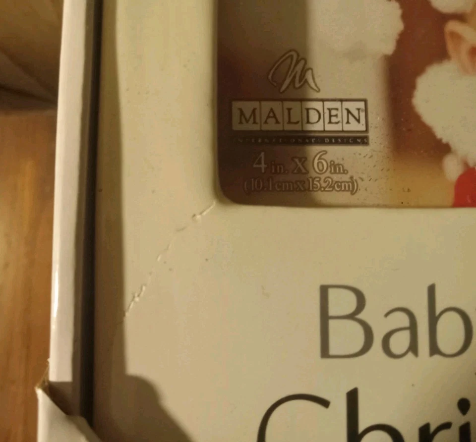 JUEGO DE 2 - Marco de fotos de Navidad 5x7, 4x6 Holiday Baby's First 2024 - Marcos Foto 3 de 4