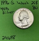 1976 S Washington Quarter Choice BU 40% Silver Bicentennial See Pictures