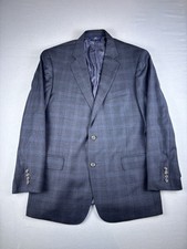 Brooks Brothers Blazer Men 43R Gray Plaid Wool Regent Fit 346 Sport Jacket