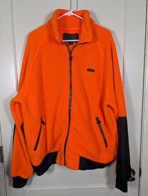 Filson Sherpa Fleece Jacket 20117928 Flame Blaze Orange Polartec CC Men's XXL