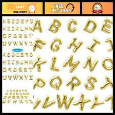 26pcs Gold Plated Bubble Letter Charms A-Z Alphabet Pendants for DIY Jewelry