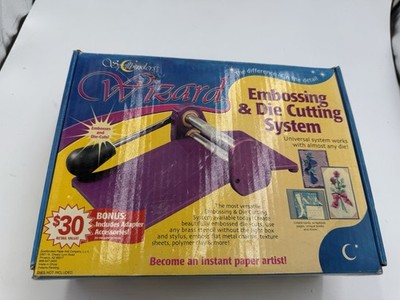 Spellbinders Vintage Wizard Embossing Die Cut Machine Purple System Press