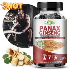 Korean Red Ginseng Extract Capsules-Enhance Endurance, Boost Energy-120 Capsules