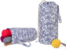Yarn Storage Bag, Portable Knitting Bag for Yarn Skeins, Crochet Hooks, Knitting