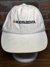 Vintage Black And Decker Strapback Made In USA White Hat