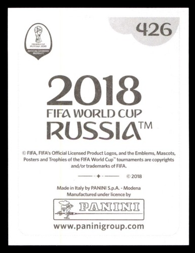 Panini World Cup 2018 Sticker Adem Ljajić Serbia No. 426 - Picture 2 of 2